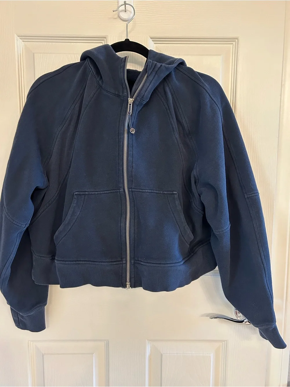 Lululemon scuba Navy Blue Zip-Up Hoodie Jacket size M/L